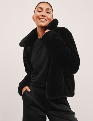 On The List Faux Fur Jacket