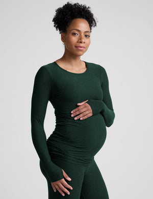 Featherweight Count On Me Maternity Crew Pullover