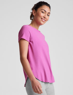 pink relaxed fit t-shirt. 