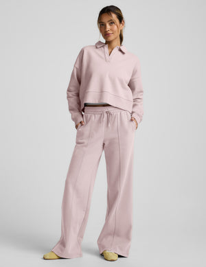 LuxeFleece Pintuck Wide Leg Pant