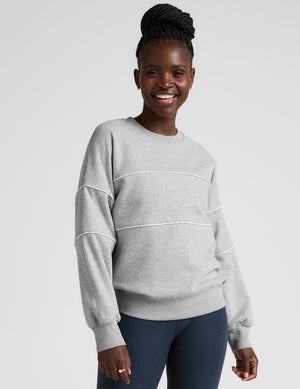 LuxeFleece Piper Boxy Sweatshirt