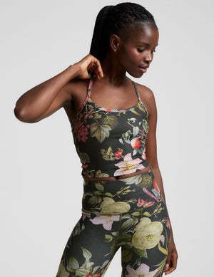 Botanical Garden SoftMark Slim Racerback Cropped Tank