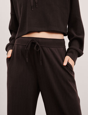 Breathe Easy Ribbed Wide Leg Pant