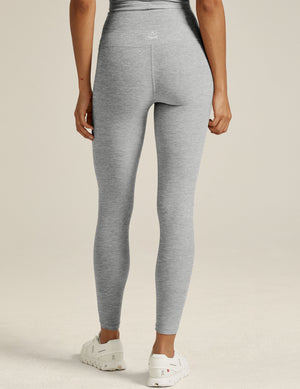 gray high waisted midi legging