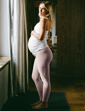 Spacedye Love the Bump Maternity Pocket Midi Legging