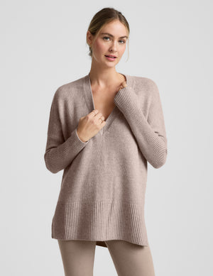 Wool-Cashmere V-Neck Sweater